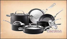 Circulon Infinite Set Pentole 5 Pezzi In Alluminio Anodizzato Duro, Antiaderente, Con Coperchi In Acciaio Inox